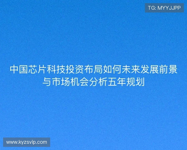 中国芯片科技投资布局如何未来发展前景与市场机会分析五年规划