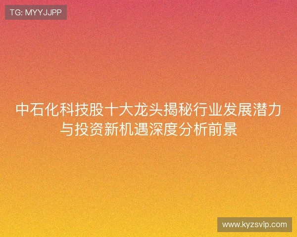 中石化科技股十大龙头揭秘行业发展潜力与投资新机遇深度分析前景